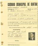 Registo de matricula de cocheiro em nome de António Fernandes Parelho, morador em Venda Seca, com o nº de inscrição 864.