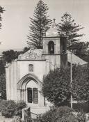 Campanário e fachada principal da Igreja de Santa Maria em Sintra.