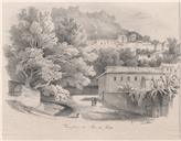 Vue prise de Rio do Porto [Material gráfico] / Celestine Brelaz. – Lisboa : Manuel Luís da Costa, 1840. – 1 litografia : papel, p & b ; 28 x 39 cm.