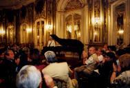 Concerto de piano de Nelson Freire, na sala da música do Palácio Nacional de Queluz, durante o Festival de Música de Sintra.