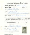 Registo de matricula de carroceiro em nome de João Monteiro, morador no Mucifal, com o nº de inscrição 2140.