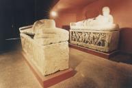 Sarcófagos Etruscos no Museu Arqueológico de S. Miguel de Odrinhas. 