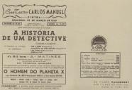 Programa do filme "A História de um Detetive".