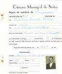 Registo de matricula de carroceiro em nome de Luciano José da Silva, morador em Faião, com o nº de inscrição 2088.