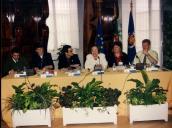 Reunião da FESU "mulheres, violência e segurança urbana", na sala da Nau, Palácio Valenças.