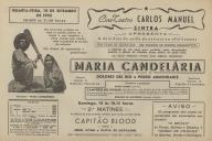 Programa do filme "Maria Candelária" realizado por Emílio Fernandez com a participação de Dolores Del Rio e Pedro Armendariz.