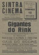Programa do filme "Gigantes do Rink" com a participação do ator Barreto Poeira.