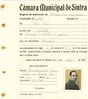 Registo de matricula de carroceiro de 2 ou mais animais em nome de João Pires, morador em Agualva, com o nº de inscrição 2197.