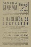 Programa do filme "A caixinha de surpresas" com a participação da atriz Aurora Miranda.