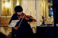 Concerto de Liana Issakadze / Sequeira Costa, na sala da música, no Palácio Nacional de Queluz, durante o Festival de Música de Sintra.