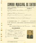 Registo de matricula de cocheiro profissional em nome de Joaquim da Silva Pedroso, morador em Chão de Meninos, com o nº de inscrição 633.