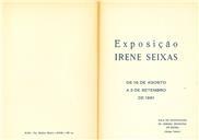 Catálogo da Exposição de Irene Seixas.