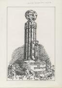 Desenho de José Alfredo da Costa Azevedo do Monumento aos Mortos da Primeira Guerra.