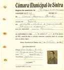 Registo de matricula de carroceiro de 2 ou mais animais em nome de Laura Joaquina Casinhas, moradora na Tojeira, com o nº de inscrição 2149.