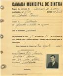 Registo de matricula de carroceiro de 2 animais em nome de Sebastião Florêncio, morador em Fontanelas, com o nº de inscrição 1994.