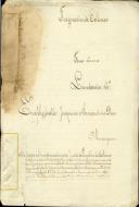 Escritura de reconhecimento feita por Joaquim Bernardino Dias, morador em Almoçageme, em nome de seu filho Guilherme de um foro de dois mil réis.