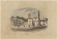 Place du marché [Material gráfico] / Celestine Brelaz. – Lisboa : Manuel Luís da Costa, 1840. – 1 litografia : papel, col. ; 25 x 34 cm.