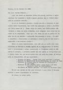 Carta de Francisco Costa dirigida a José Cardim Ribeiro relativa à publicação do livro "História da quinta e palácio de Monserrate".