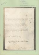 Fotografia de um documento datado de 4 de Setembro de 1839, assinado pelo barão de Eschwege, na qualidade de procurador do rei D. Fernando II, a propósito da plantação de árvores silvestres em redor dos penedos junto ao castelo dos mouros.