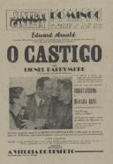 Programa do filme "O Castigo" com a participação dos atores Lionel Barry More, Robert Sterling e Marsha Hunt.