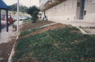 Manutenção de espaços verdes numa localidade no concelho de Sintra.