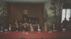 Tomada de posse do executivo de 1990 a 1993 na sala da Nau do Palácio Valenças em Sintra.