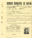 Registo de matricula de carroceiro 2 ou mais animais em nome de Teresa de Jesus Filipe, moradora em Albarraque, com o nº de inscrição 1771.