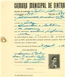 Registo de matricula de cocheiro profissional em nome de João Manuel [...] Costa, morador em [...], com o nº de inscrição 904.