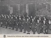 Voluntários italianos que lutam contra os anglo-americanos durante a II Guerra Mundial.