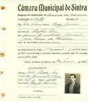 Registo de matricula de carroceiro de 2 ou mais animais em nome de João Francisco Brás Júnior, morador em Pero Pinheiro, com o nº de inscrição 2075.