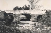 Ponte na Várzea de Sintra, antes das obras de reparação e alargamento.