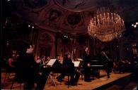 Concerto de Maria João Pires, Augustin Dumay, Gérard Caussé, Ariane Granjon e Jian Wang durante o Festival de Musica de Sintra, na sala da música do Palácio Nacional de Queluz.