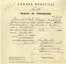 Registo de velocípede de marca Deka, com o nº 3285, em nome de Manuel da Costa Rodrigues, morador em Fontanelas.
