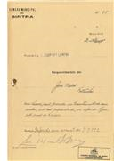 Ampliação de moradia em Fontanelas em nome de José Pedro, com o Processo nº OB 85/1922, com a licença de construção nº 121 de 06/06/1922.
