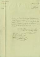 Atestado passado pelo Regedor Francisco António Rapozo, da Paróquia de Almargem do Bispo, comprovando que António, filho de José de Pontes, morador no lugar das Albogas, presta assistência e amparo ao seu pai.