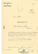 Construção de uma casa em Massamá em nome de Filipe Marques Simões com o Processo OB nº 47/1925, com a licença de construção nº 150 de 04/12/1925.