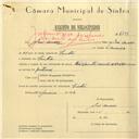 Registo de velocípede de marca Raio com motor Cuciolo, com o nº 6131, em nome de José André, morador em Sintra.