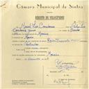 Registo de velocípede de marca Raio com motor Cuciolo, com o nº 6080, em nome de Manuel Luís Corredoura, morador em Maceira.