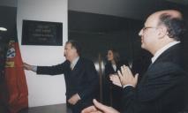 Inauguração do Auditório Jorge Sampaio, Presidente da República. e o Presidenta da CMS, Dr. Fernando Seara.