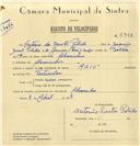 Registo de velocípede de marca Raio, com o nº 6368, em nome de António dos Santos Polido, morador em Alvarinhos.