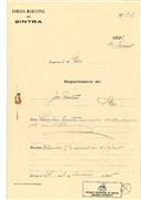 Alteração de uma casa em São Pedro em nome de José Martins com o Processo OB nº28/1925, com a licença de construção nº 27 de 03 /03/1925.