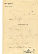 Construção de uma casa na Fonte das Eiras, Agualva em nome de Álvaro Canongia, com o Processo OB nº 702/1923, com a licença de construção nº 246 de 17/06/1924.