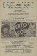 Programa do filme "Tão Perto do Coração" com a participação de Burl Ives, Beulah Bondi, Harry Carey, Luana Patten e Bobby Driscoll.