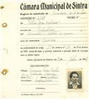Registo de matricula de carroceiro de 2 ou mais animais em nome de Vitória Rosa Barbara, moradora em Pero Pinheiro, com o nº de inscrição 2337.