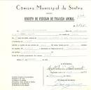 Registo de um veiculo de duas rodas tirado por um animal de espécie cavalar destinado a transporte de mercadorias em nome de Agostinho do Nascimento, morador na Baratã.