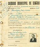 Registo de matricula de carroceiro de 2 animais em nome de Domingos José Isidro, morador em São João, com o nº de inscrição 1866.