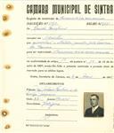 Registo de matricula de carroceiro de 2 ou mais animais em nome de Romão Faustino, morador em Odrinhas, com o nº de inscrição 1946.