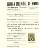 Registo de matricula de carroceiro de 2 ou mais animais em nome de João Lobo Pires, morador em Agualva, com o nº de inscrição 2367.