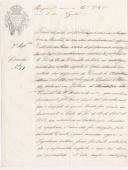 Circular de Pedro José de Oliveira, pelo Secretário Geral da 1ª Repartição do Governo Civil de Lisboa, ao Administrador do Concelho de Sintra, referente a um imposto estabelecido pela carta de lei de 12/12/1844.