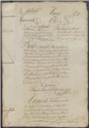 Feito cível de resíduos de testamento de Teodora Maria, moradora em Colares, cujo testamenteiro foi o seu filho Tozé Nunes, morador no mesmo lugar.